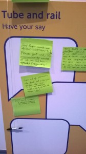 A glimpse into some public feedback at the event